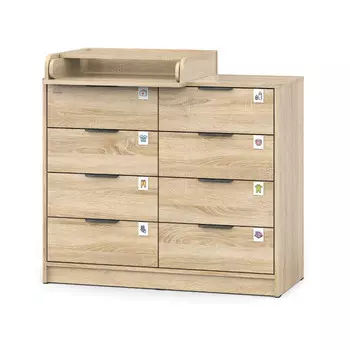 Комод Атон пеленальный Zeus 8 ящиков