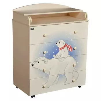 Комод Bellini Fresco пеленальный (4 ящика)