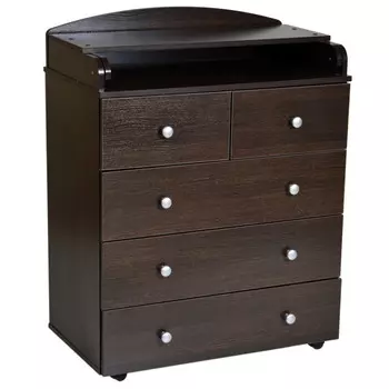 Комод ByTwinz Story 3 с пеленальной доской и шариковыми направляющими