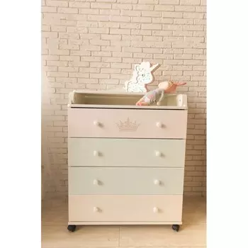 Комод ByTwinz Версаль пеленальный (4 ящика)