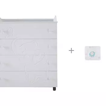 Комод Forest kids Cute Elephante пеленальный с накладкой для пеленания