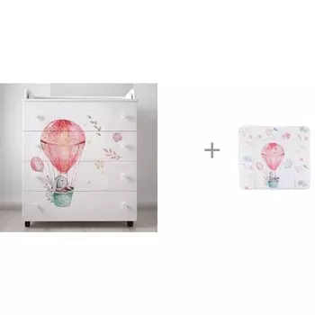 Комод Forest kids Cute Rabbit пеленальный с накладкой для пеленания