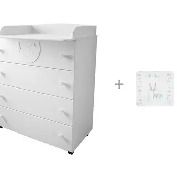 Комод Forest kids Мишкины сны пеленальный с накладкой для пеленания