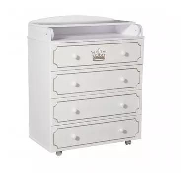 Комод Malika Queen 4 ящика МДФ с шариковыми направляющими