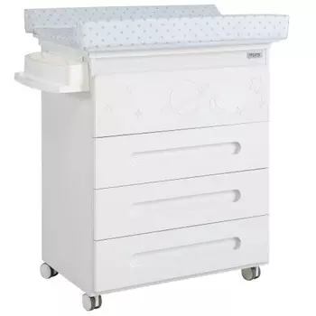 Комод Micuna Dolce Magic пеленальный с матрасиком B-2012 (4 ящика)