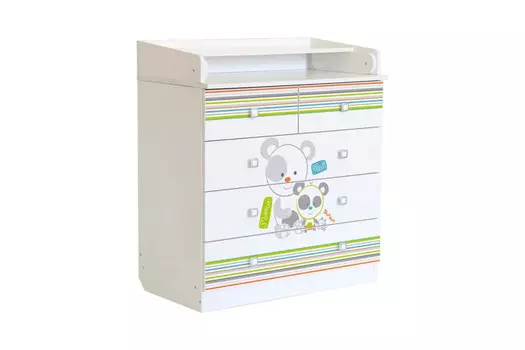 Комод Polini kids Simple 1780 Панды
