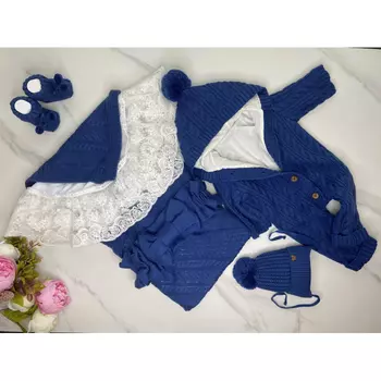 Комплект на выписку Тося&Бося Летний вязаный (6 предметов)