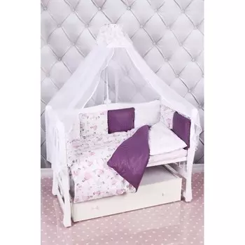 Комплект в кроватку AmaroBaby Амели (18 предметов)