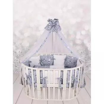 Комплект в кроватку AmaroBaby Exclusive Soft Collection 101 Барашек (18 предметов)