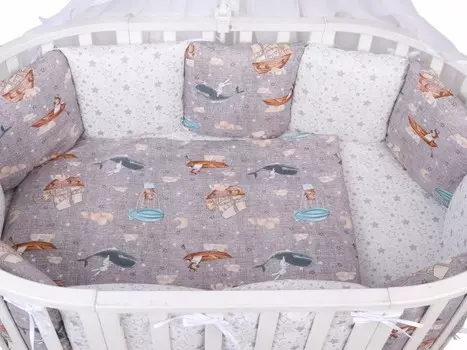 Комплект в кроватку AmaroBaby Путешественники (15 предметов)