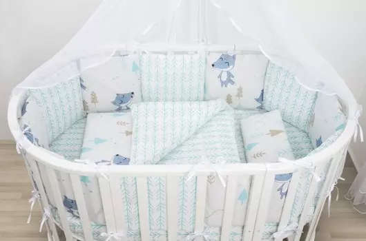Комплект в кроватку AmaroBaby В лесу (15 предметов)