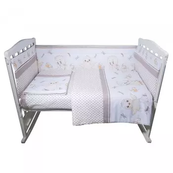 Комплект в кроватку BamBola Цыплята (4 предмета)