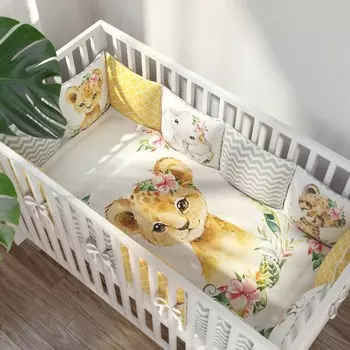 Комплект в кроватку Fluffymoon Africa (4 предмета)