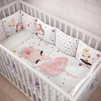 Комплект в кроватку Fluffymoon Ballerinas (4 предмета)