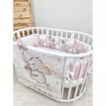 Комплект в кроватку Fluffymoon Elephants (4 предмета)