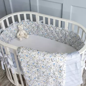 Комплект в кроватку Fluffymoon круглую и овальную Baby Deers (5 предметов)