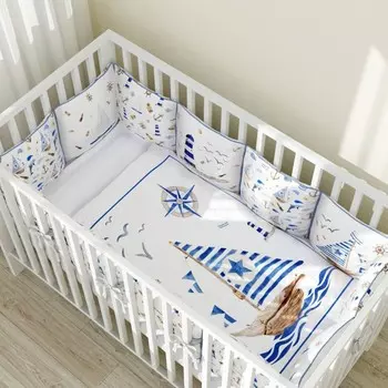 Комплект в кроватку Fluffymoon Sailor (4 предмета)