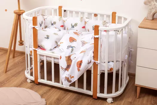 Комплект в кроватку Forest kids Forest Animals by Lessnitsya (15 предметов)