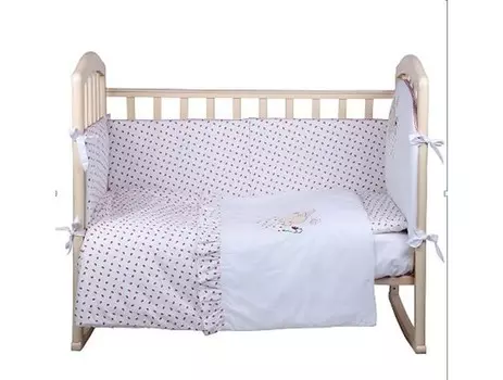 Комплект в кроватку Эдельвейс Земляничка 5121 (7 предметов)