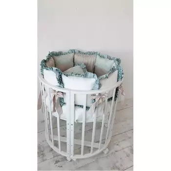 Комплект в кроватку Krisfi Роскошь (13 предметов) для прямоугольной кроватки