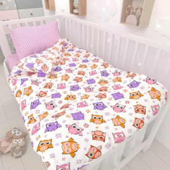 Комплект в кроватку Маленькая соня Совята (3 предмета)