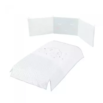 Комплект в кроватку Micuna Покрывало и бортики Lili 120x60