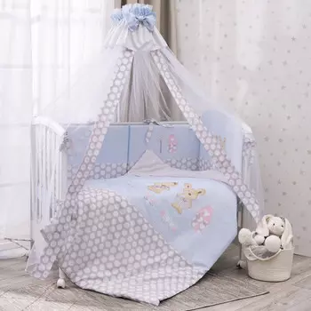 Комплект в кроватку Perina Венеция из сатина (7 предметов)