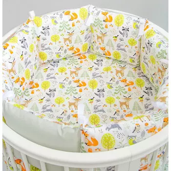 Комплект в кроватку Pituso поплин универсальный Лесная сказка (6 предметов)