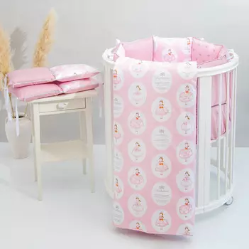 Комплект в кроватку Pituso универсальный Принцессы (6 предметов)