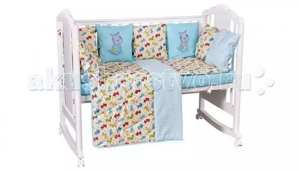 Комплект в кроватку Polini kids Собачки (5 предметов) 120х60 см