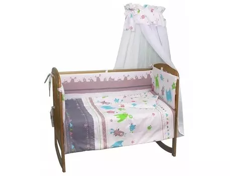 Комплект в кроватку Polini Монстрики 140х70 (7 предметов)