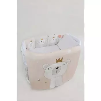 Комплект в кроватку Сонная сказка Королевские зверята (6 предметов)