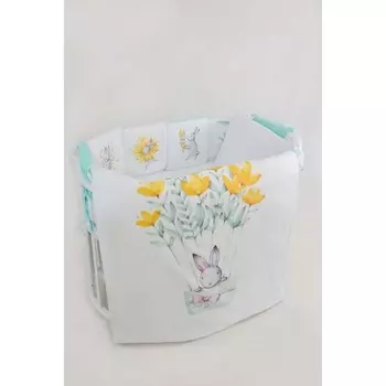 Комплект в кроватку Сонная сказка Солнечный зайчик (6 предметов)