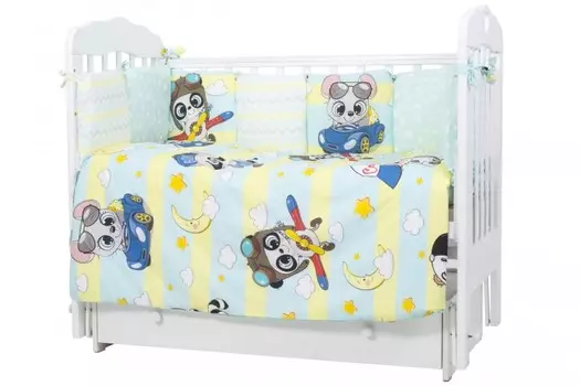 Комплект в кроватку Топотушки Гонщики (6 предметов)