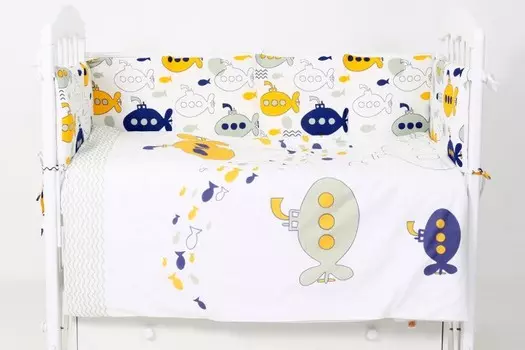 Комплект в кроватку Топотушки Морской бой (6 предметов)