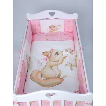 Комплект в кроватку Vikalex Белочка (6 предметов)