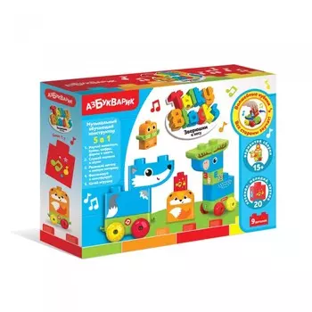 Конструктор Азбукварик Talky Blocks Зверюшки в лесу