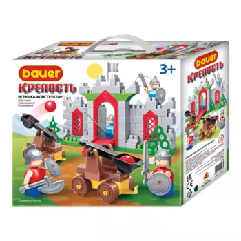 Конструктор Bauer Набор Крепость и две катапульты (112 элементов)