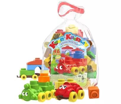 Конструктор Биплант Кноп-Кнопыч (46 деталей)