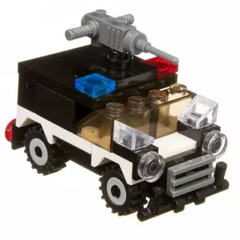 Конструктор Bondibon Военный десант 3 в 1 Вертолет, машина (146 деталей)