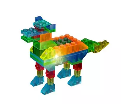 Конструктор Crystaland Светящийся Животные 4 в 1 (47 деталей)