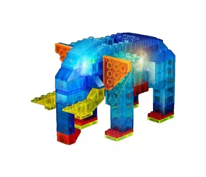 Конструктор Crystaland Светящийся Животные 6 в 1 (130 деталей)