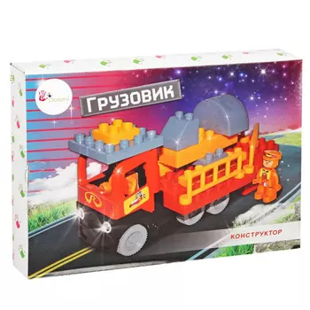 Конструктор Doloni Грузовик 35 деталей 25x35 см