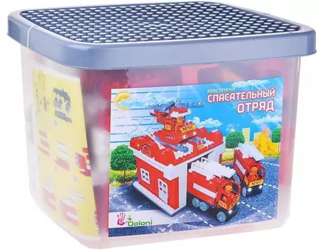 Конструктор Doloni Спасательный отряд 217 деталей 35x27 см