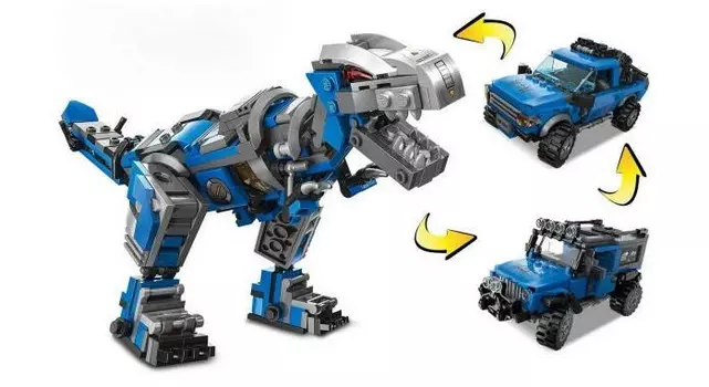 Конструктор Enlighten Brick Машина-динозавр 375 деталей