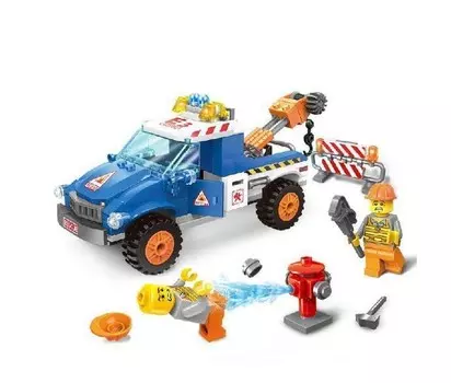 Конструктор Enlighten Brick Машина с краном (210 деталей)