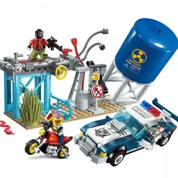 Конструктор Enlighten Brick Police 3 фигурки (296 деталей)