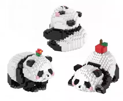 Конструктор Главигрушка Панда 3в1