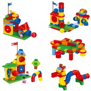 Конструктор Gorock Веселые горки и Дракон (150 деталей)