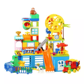 Конструктор Gorock в контейнере Парк Развлечений 1053 (150 деталей)